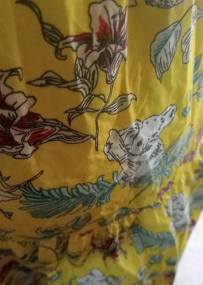 Desenli elbise - Görsel 5