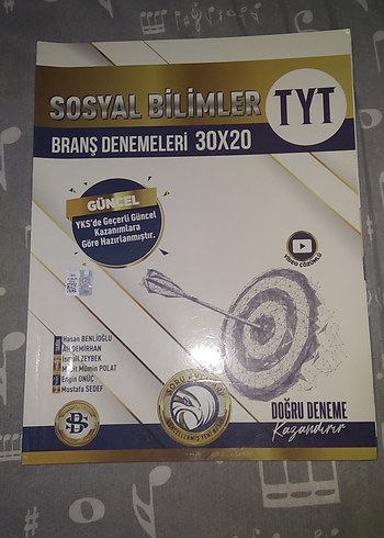 TYT Sosyal Bilimler Branş Denemeleri 30x20