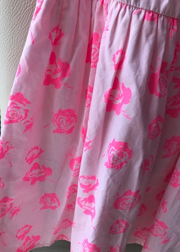 LC Waikiki Pembe Kolsuz Kız Çocuk Elbise