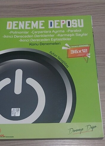 Deneme Deposu yayınları Ayt Matematik konu denemeleri 