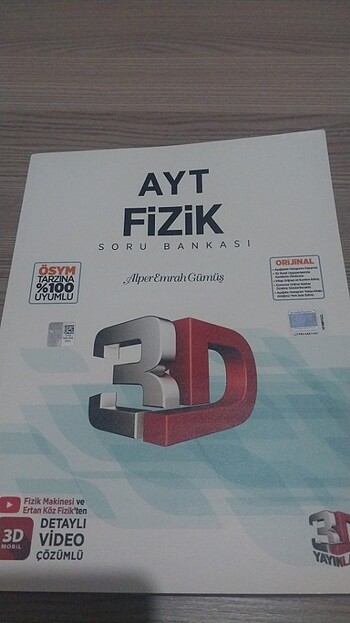 3D Ayt fizik soru bankası
