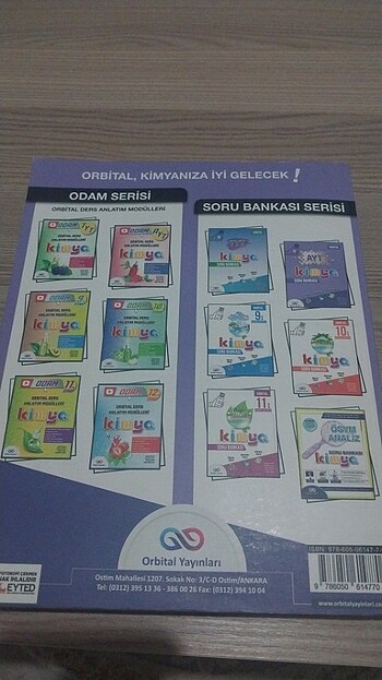 Orbital yayınları Ayt Kimya soru bankası