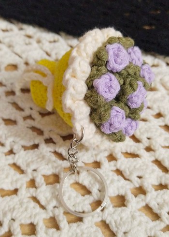 Renkli Örgü Bohem Anahtarlıklar - Görsel 4