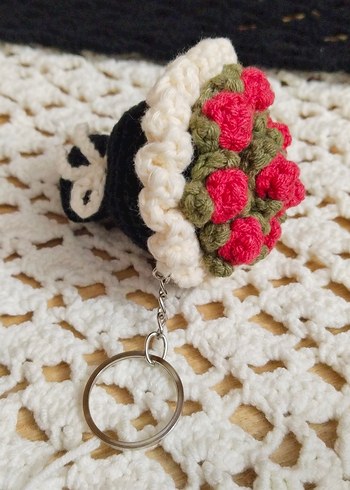 Renkli Örgü Bohem Anahtarlıklar - Görsel 2