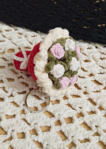 Renkli Örgü Bohem Anahtarlıklar - Görsel 5