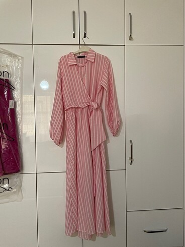 Günlük pembe elbise