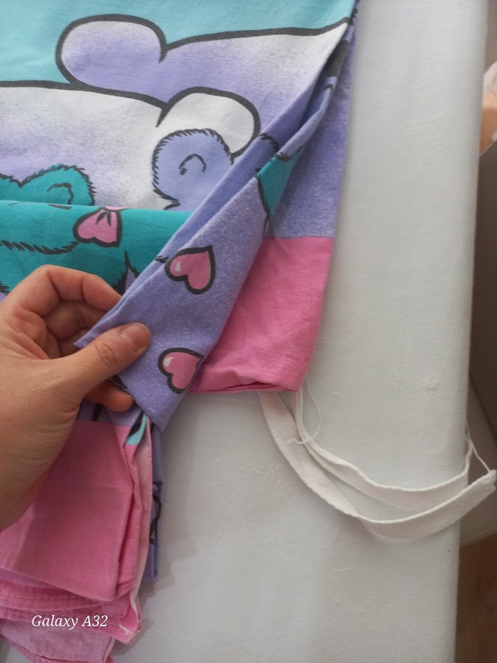 Renkli Baskılı Çocuk Uyku Seti, Pembe - Görsel 3