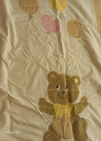 Nakışlı Bej nevresim ve yastik - Görsel 3