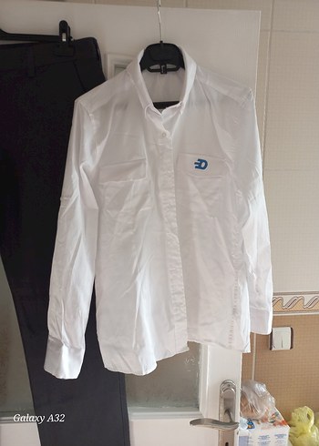 Kadın Beyaz Pamuklu Ofis Gömleği - Görsel 3