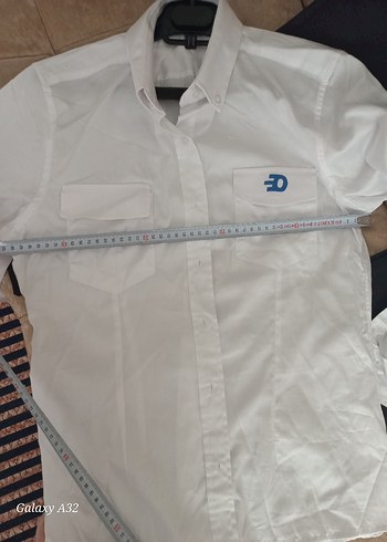 Kadın Beyaz Pamuklu Ofis Gömleği - Görsel 7