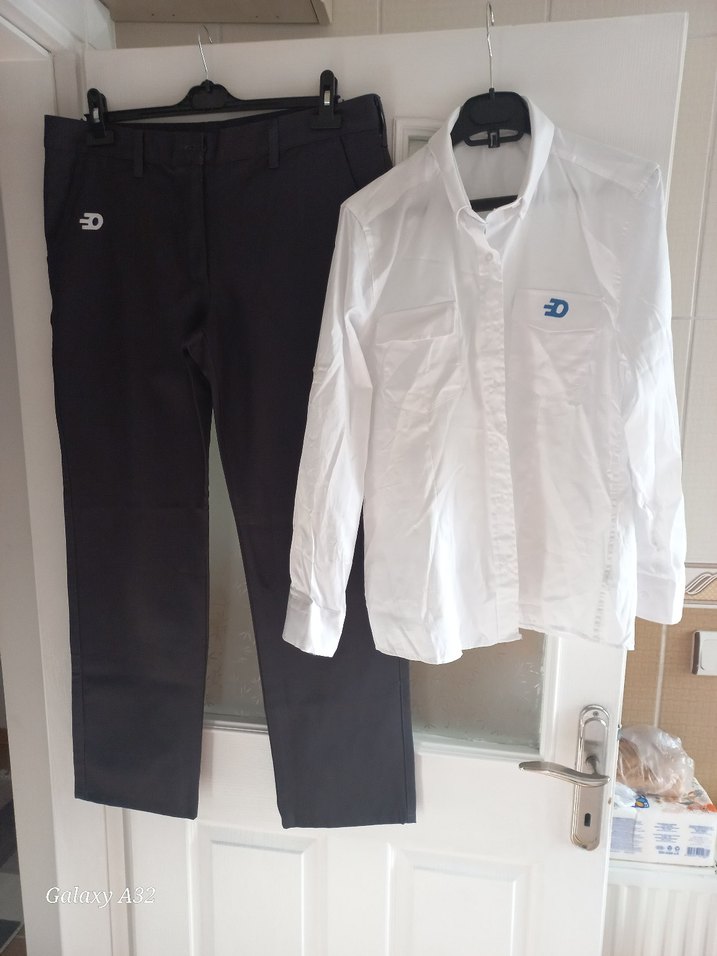 Kadın Beyaz Pamuklu Ofis Gömleği - Görsel 2