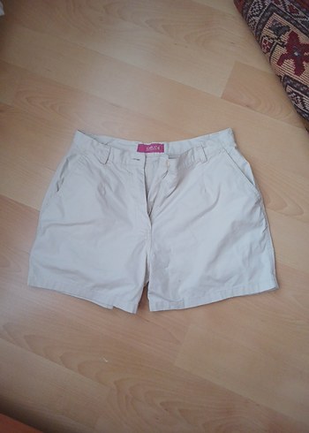 Bej Mini Hamile Şortu