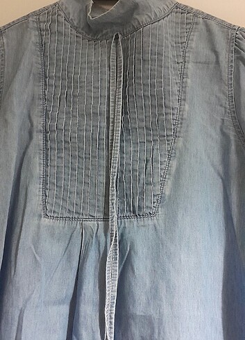 Adl ışık kot elbise şıklığı  - Görsel 5