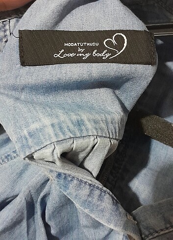 Adl ışık kot elbise şıklığı  - Görsel 10