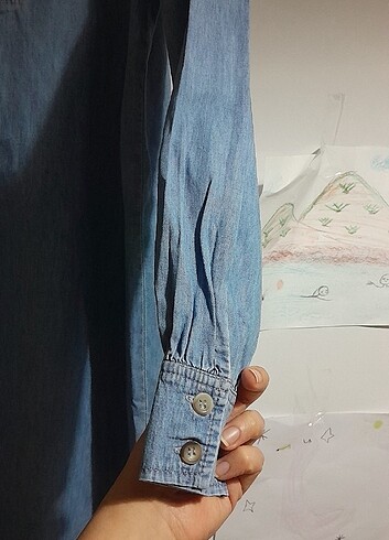 Adl ışık kot elbise şıklığı  - Görsel 11