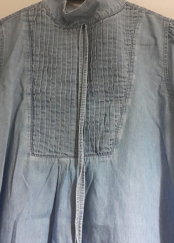 Adl ışık kot elbise şıklığı  - Görsel 5