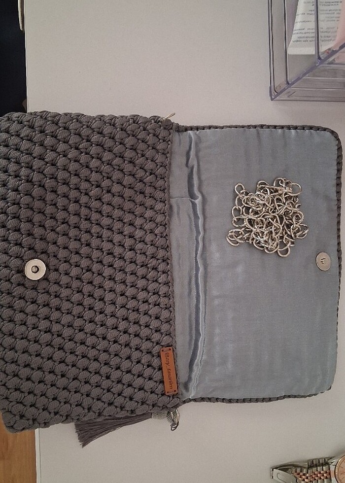 Tasarım elbise örgüsü canta - Görsel 4