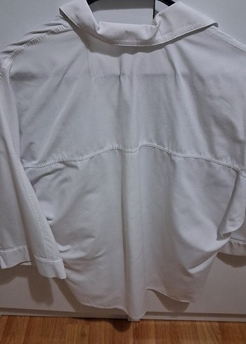 Nakışlı Beyaz Bohem Kısa Kollu Gömlek - Görsel 5