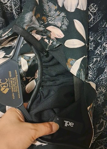 Uzun Kollu V Yaka Bohem Kadın Elbise - Görsel 7