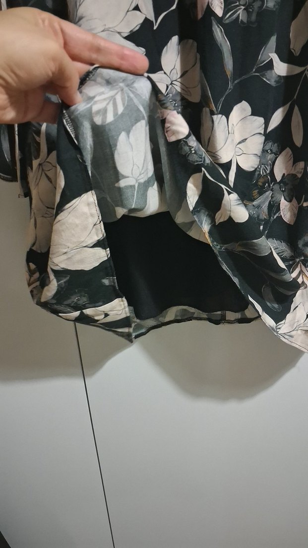 Uzun Kollu V Yaka Bohem Kadın Elbise - Görsel 2