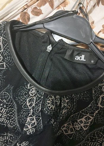 Bohem Uzun Siyah Desenli Elbise - Görsel 7