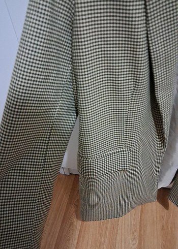 Düğmeli Kadın Blazer Ceket - Kahverengi - Görsel 2