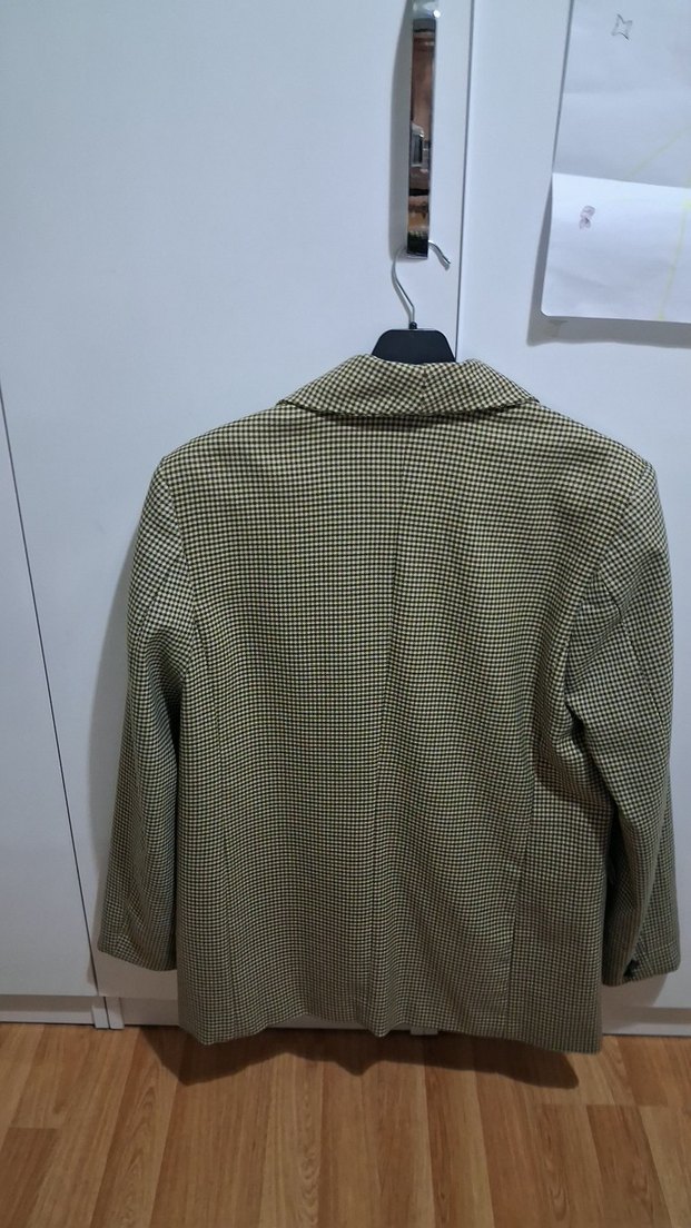 Düğmeli Kadın Blazer Ceket - Kahverengi - Görsel 5