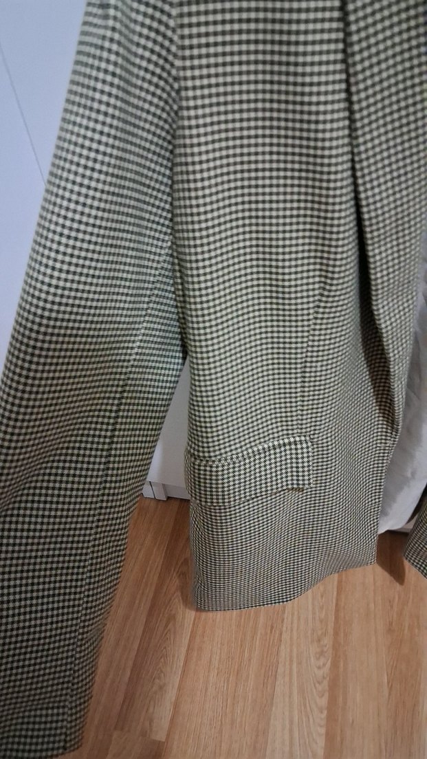 Düğmeli Kadın Blazer Ceket - Kahverengi - Görsel 2