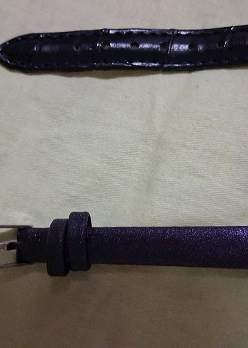 Beden mor Renk O&O saat orjinal Klasik Kemerli Kadın Mor ve siyah Saat