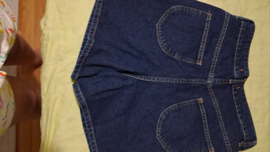 Yüksek bel  Rahat Kesim Bermuda Şort - Görsel 5