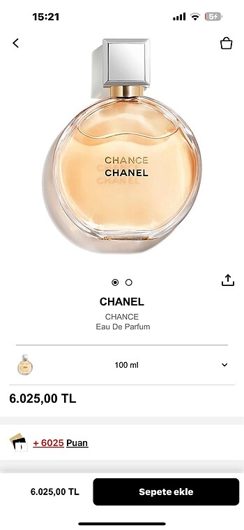 chanel chance orjinal parfüm