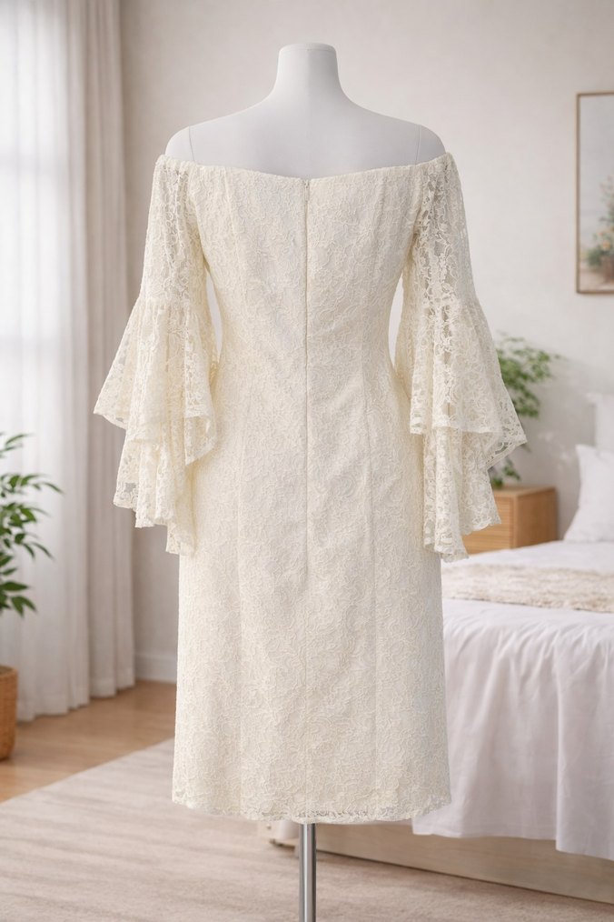 Zarafetin En Şık Hali: Güpür Dantel Detaylı Elbise - Görsel 2