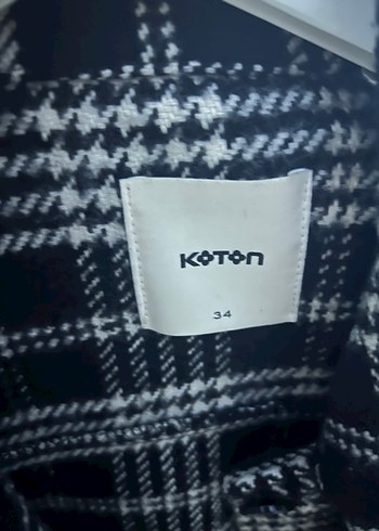 Düğmeli Gri Ekose Kadın Gömlek - Görsel 3