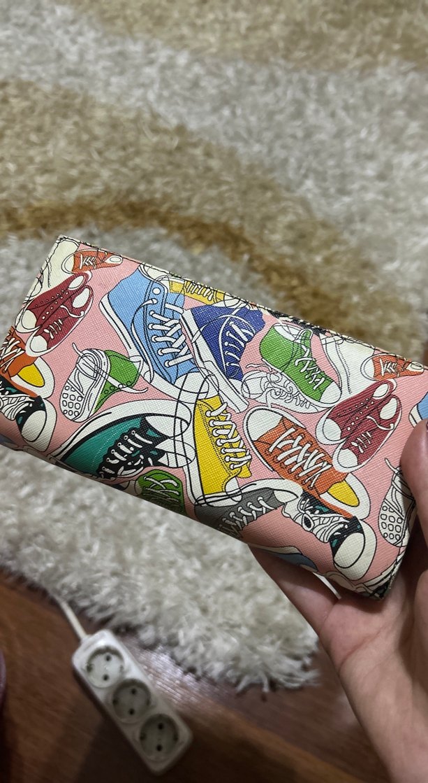 Renkli Baskılı Kadın Portföy Cüzdan - Görsel 2