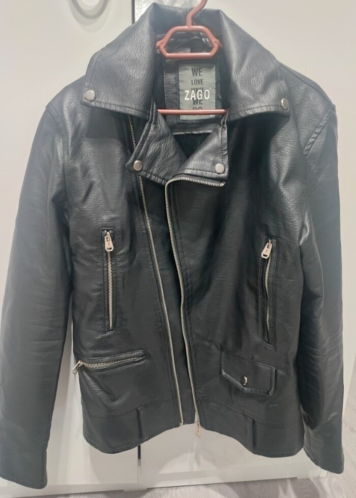 Zago kadın deri ceket s beden - Görsel 2