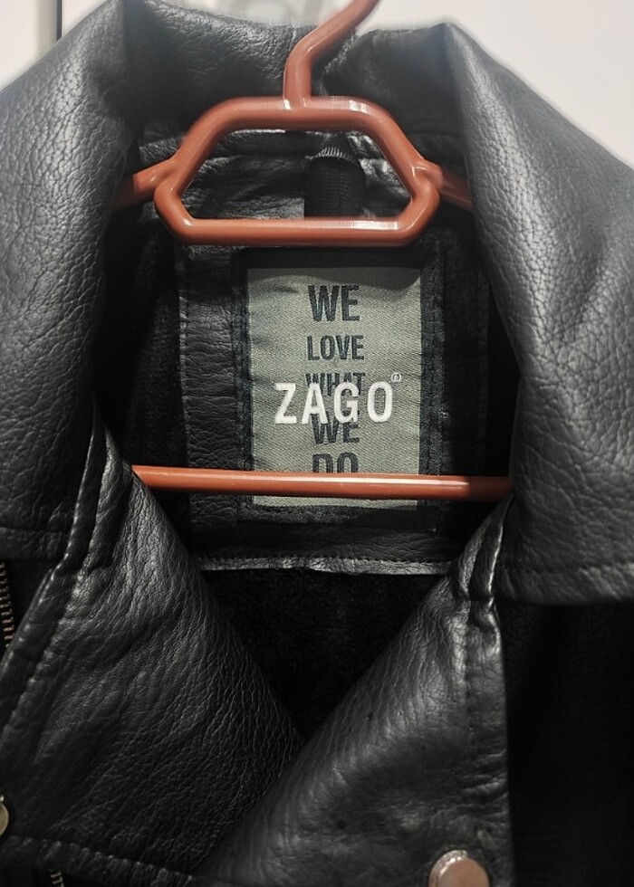 Zago kadın deri ceket s beden - Görsel 3