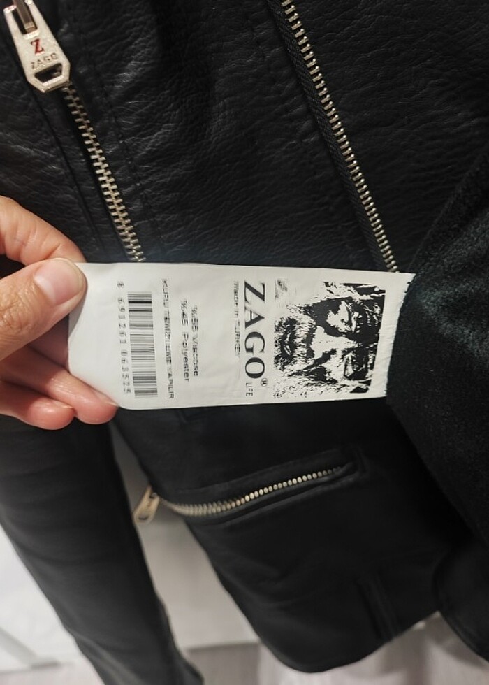 Zago kadın deri ceket s beden - Görsel 4