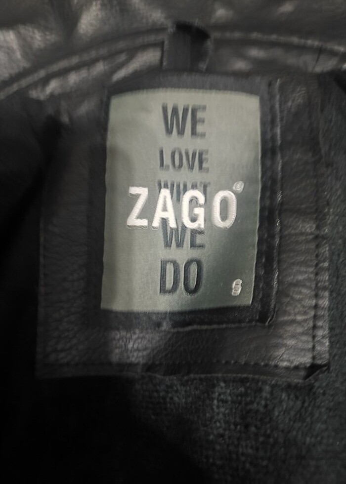 Zago kadın deri ceket s beden - Görsel 5