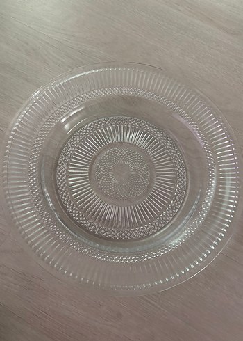 32cm Büyük Cam Servis Tabağı - Clasin Love - Görsel 3