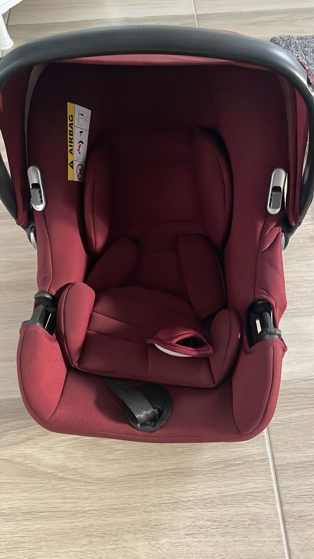 Baby Enzo Taşıma Ana Kucağı / Oto Koltuğu 0-13 kg Bordo - Görsel 4
