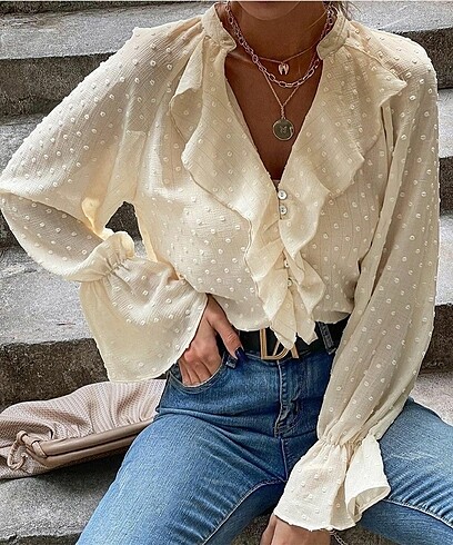 Zara Zara fırfırlı bluz