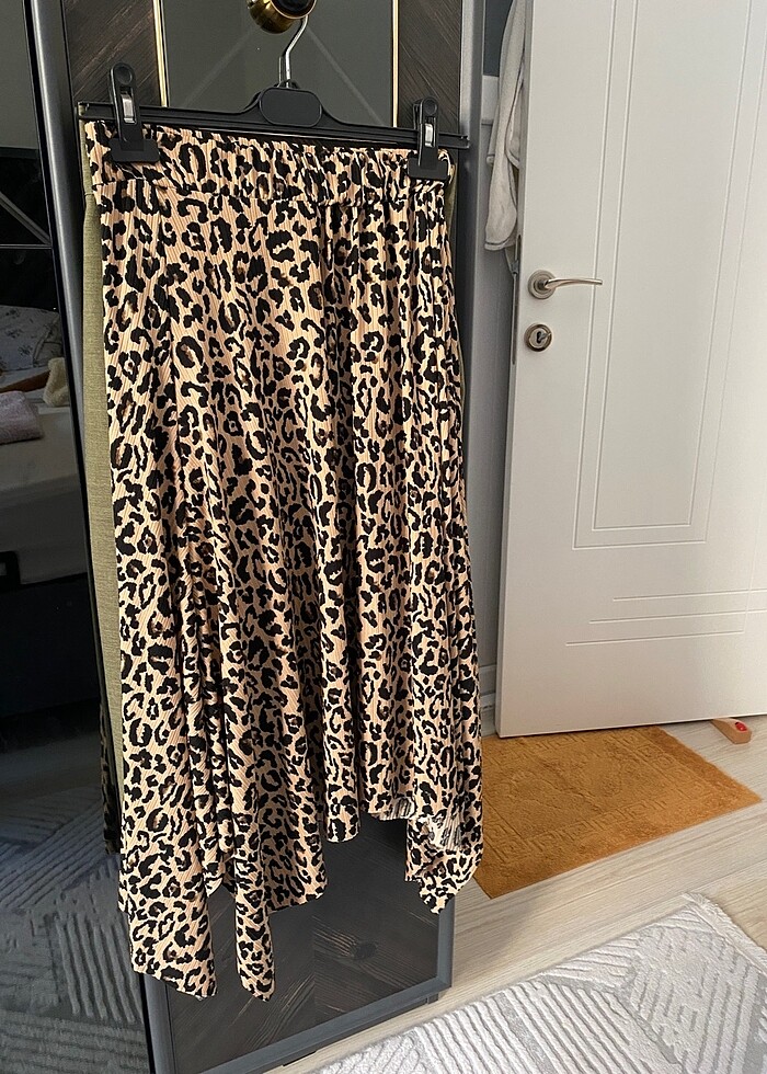 Kadın leopar etek - Görsel 2