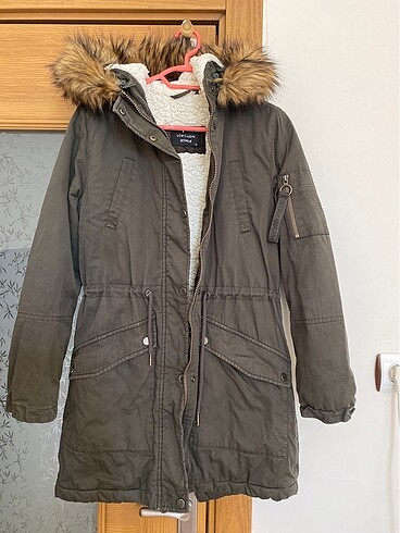 Haki kadın mont - Görsel 3