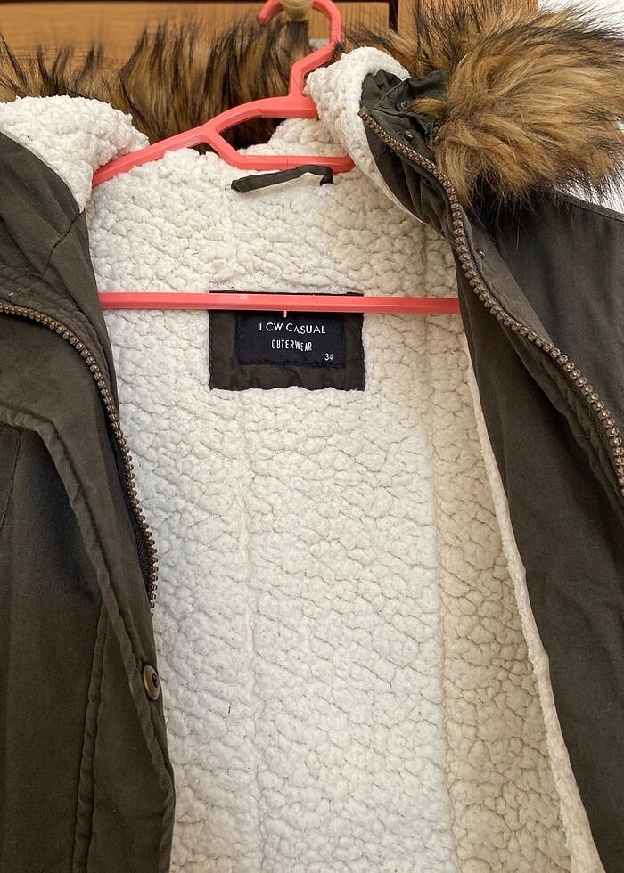 Haki kadın mont - Görsel 2