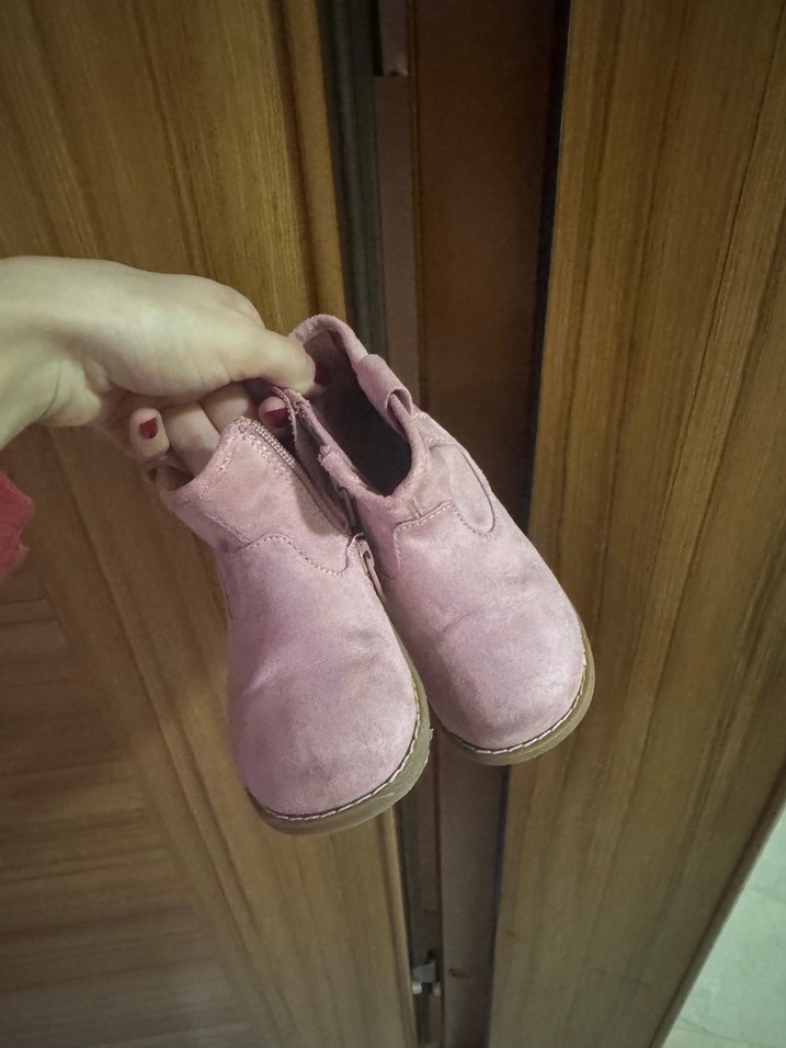 Pembe Süet Kız Çocuk Bot - Görsel 2