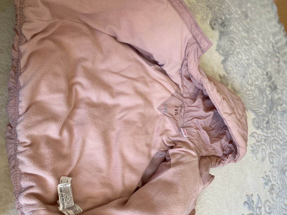 3/4 yaş Kız Çocuk Kapüşonlu Pembe Mont - Görsel 4