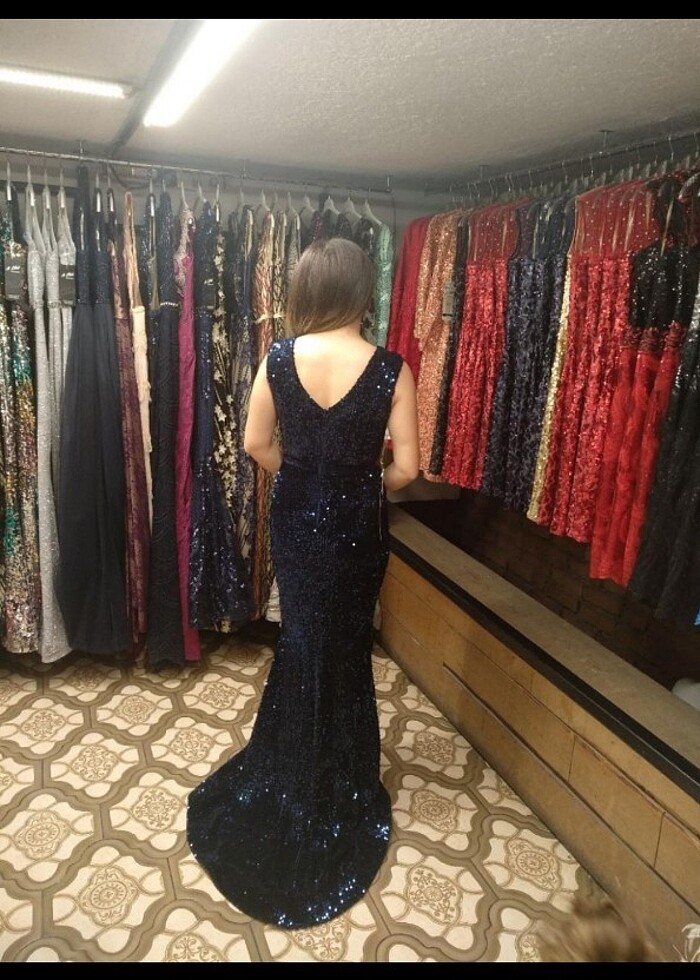 Payet abiye elbise  - Görsel 2