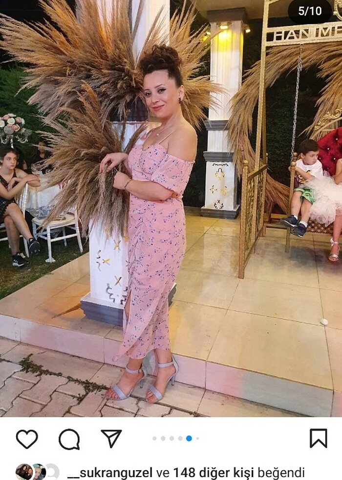 40 beden çiçek desenli elbise - Görsel 4