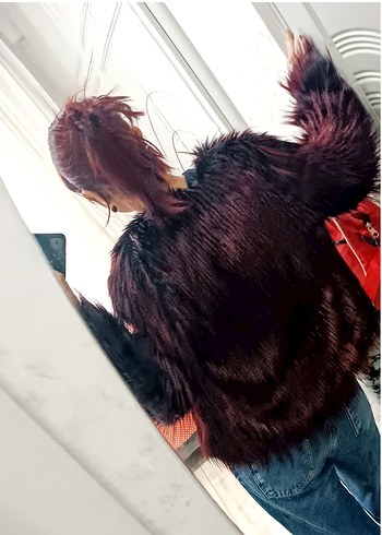 (SATILDI) bordo kürk - Görsel 8