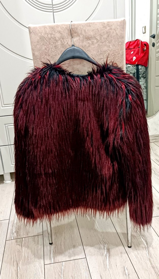 (SATILDI) bordo kürk - Görsel 2